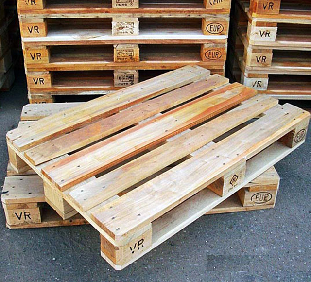 Old pinewood pallets