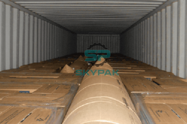 Túi khí chèn lót container giấy Kraft cố định hàng hóa