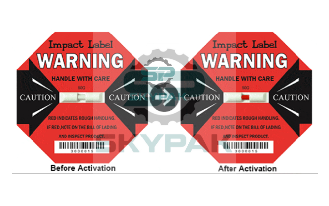 Impact warning label