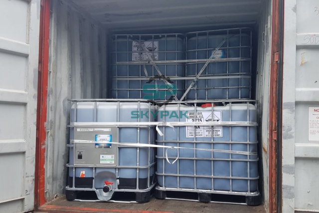 chằng hàng container bằng dây composite